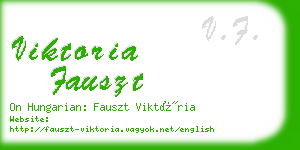 viktoria fauszt business card